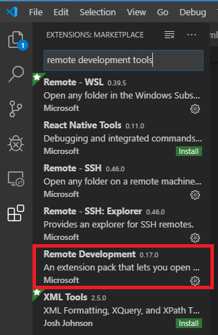 Remote Development Extension Pic